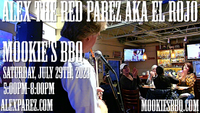  Alex The Red Parez aka El Rojo Returns to Mookie's BBQ in Great Falls, VA! Saturday, July 29th, 2023, 5:00pm-8:00pm!