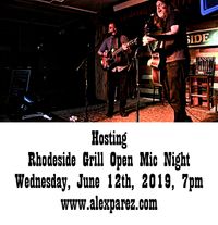  Rhodeside Grill Open Mic Night Wednesday Nights Hosted by Alex The Red Parez aka El Rojo
