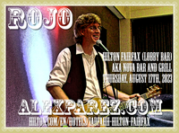 Alex The Red Parez aka El Rojo Returns to The Hilton Fairfax, VA Hotel Lobby Bar aka NoVa Bar and Grill! Thursday! August 17th, 2023 5:00pm-8:00pm! alexparez.com