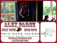 Alex The Red Parez aka El Rojo Returns to Twin Oaks Tavern Winery in Bluemont, VA! Saturday! July 19th, 2025 2:00pm-5:00m! alexparez.com/shows