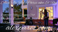 Alex The Red Parez aka El Rojo! Returns to The Dominion Valley Country Club in Haymarket, VA! Thursday, December 2nd, 2021 6:00pm-9:00pm! alexparez.com