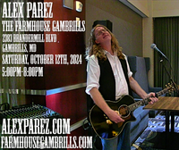 Alex The Red Parez aka El Rojo! Live! At The Farmhouse Gambrills in Gambrills, MD! Saturday! October 12th, 2024 5:00pm-8:00pm! alexparez.com/shows