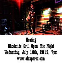 Rhodeside Grill Open Mic Night Wednesday Nights Hosted by Alex The Red Parez aka El Rojo
