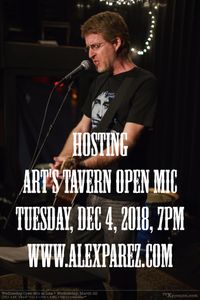 Hosting Art's Tavern Open Mic Sponsored by SAW (Songwriters' Association of Washington DC)