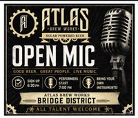  Hosting Open Mic Night at Atlas Brew Works Bridge District in Washington, DC alexparez.com/shows