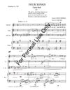 Four Songs, for soprano, flute, alto saxophone, & piano
