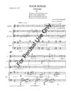 Four Songs, for soprano, flute, alto flute, & piano