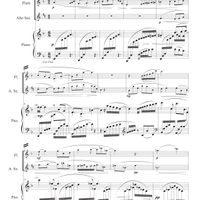 summer music, for flute, alto saxophone, & piano