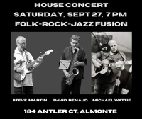 Almonte House Concert --FOLK-ROCK-JAZZ FUSION