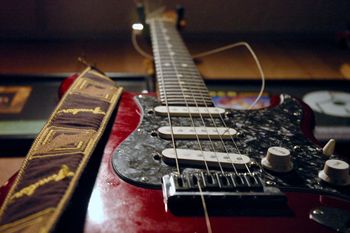 The Strat - Clyde Lucas Recording Sessions - photo by Bill Harbold
