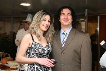 Chris Colby & friend. Red Carpet Launch Rooftop Event - Beirut, Labanon - Rooftop Party
