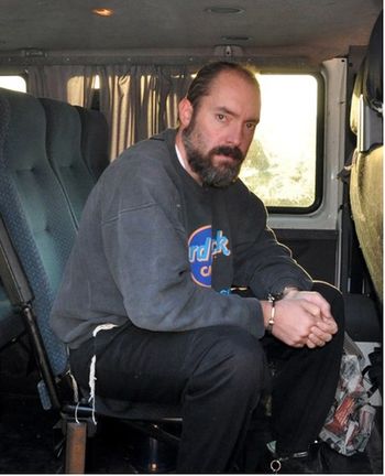 Jack Teitel caught by police.

