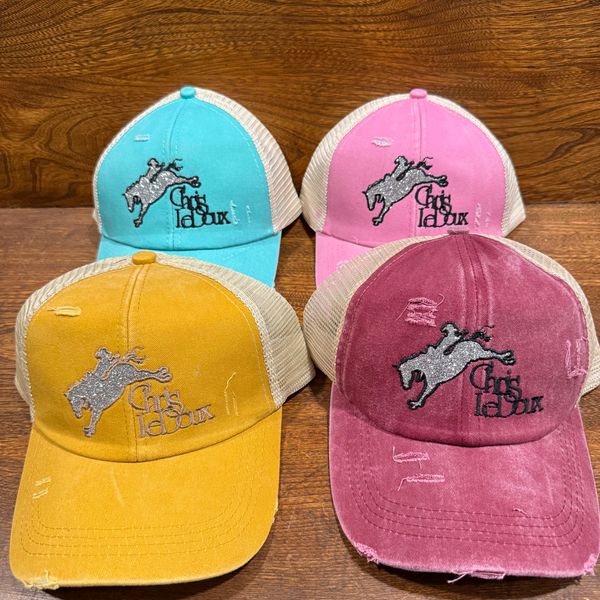 *NEW* Chris LeDoux Ponytail Mesh Baseball Cap