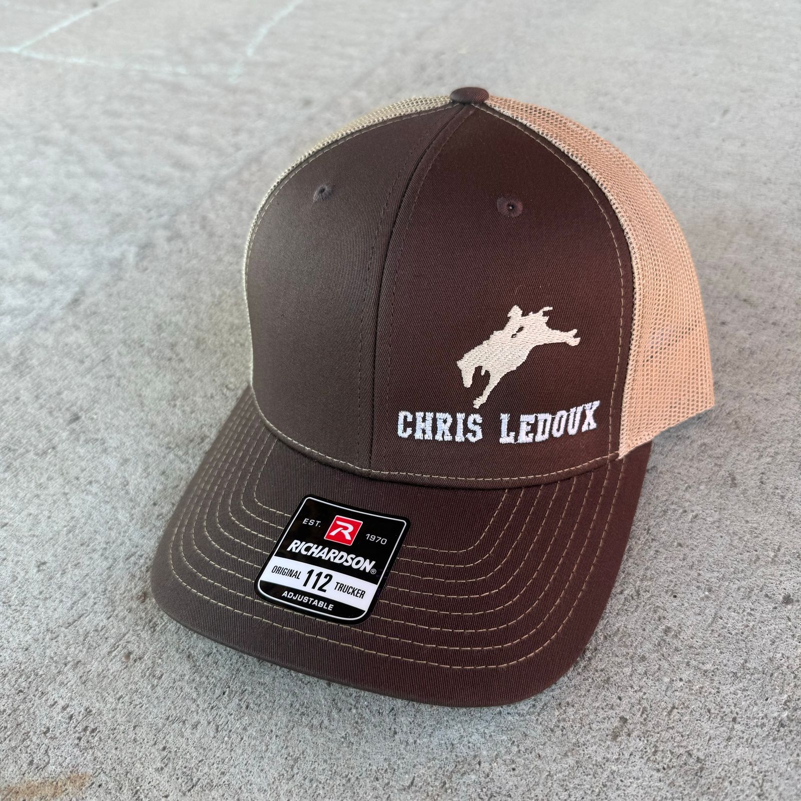Chris LeDoux Brown/Tan Mesh Baseball Cap - Chris LeDoux