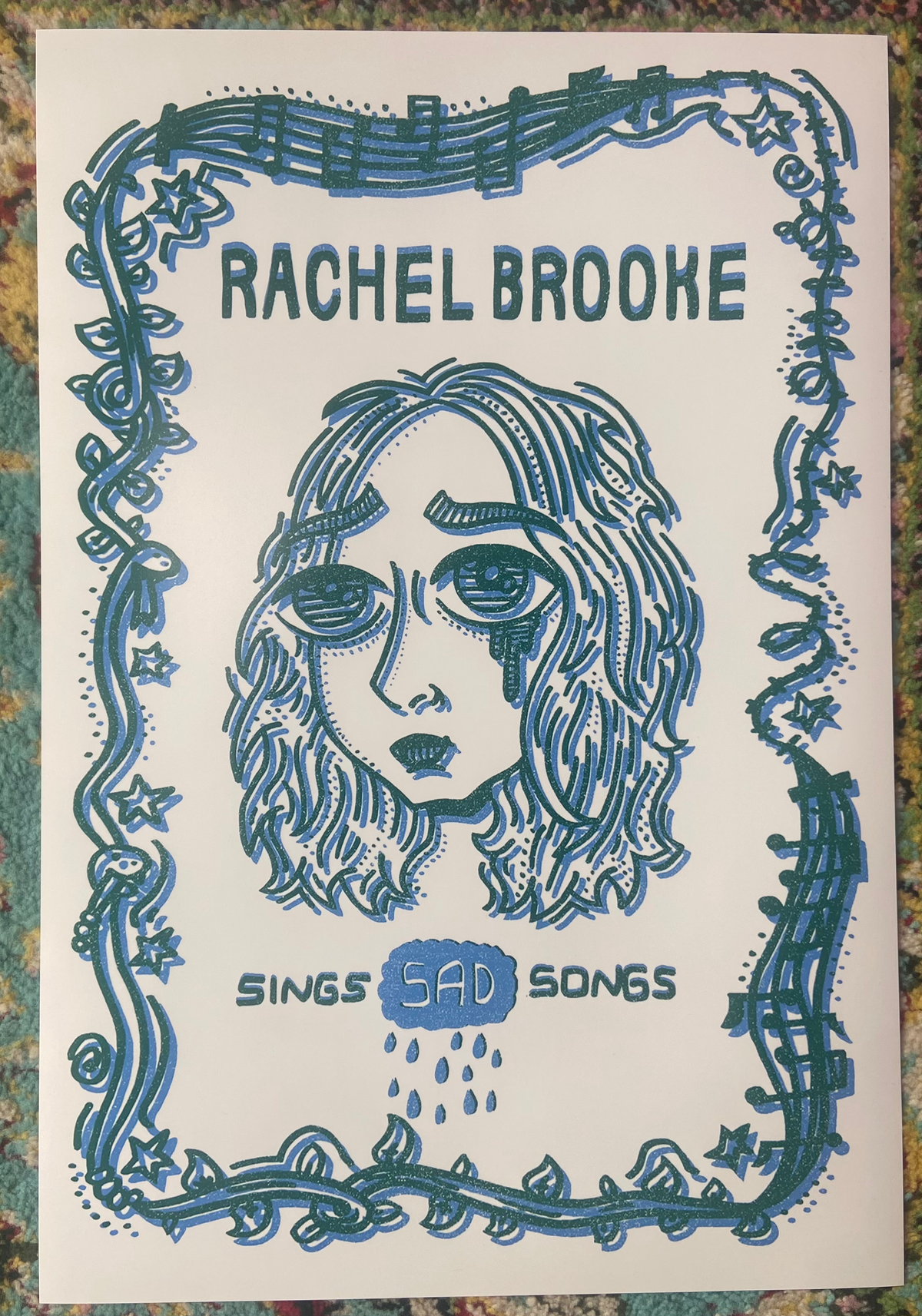 19x13 Sings Sad Songs Poster