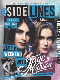 Back2Back: Jaye Madison Weekend at Sidelines Grill