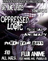  Post Skate Jam Show with Oppressed Logic with Social Anomaly and Punch Your Boss