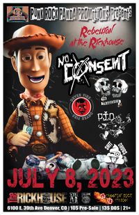 REBELLION AT THE RICKHOUSE with No Consent (California), The Tragedies (Chicago), P.I.D and Shitdrugs
