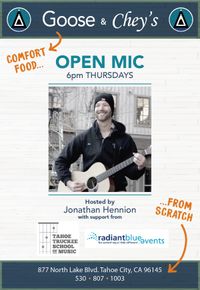 Open Mic- Hosted by Jon Hennion and TTSM