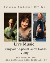 Gypsy Jazz at Bad Therapy With Special Guest Dallas Vietty!!