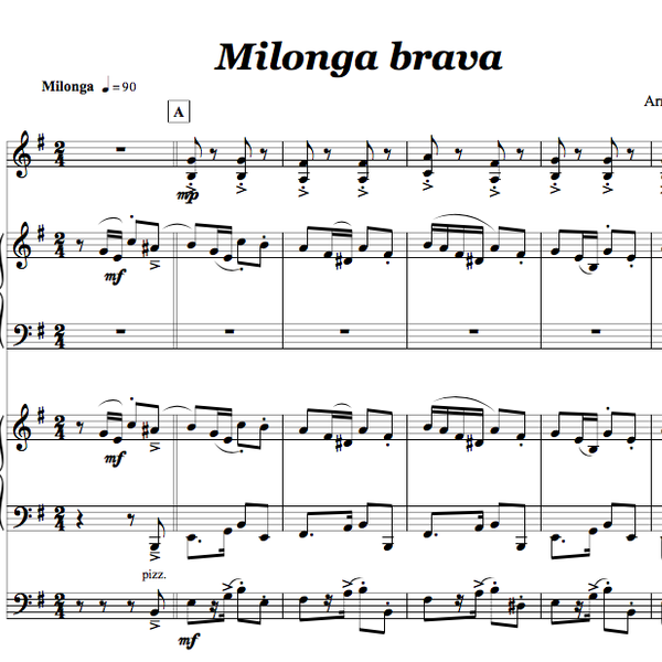 Milonga Brava-QUARTET