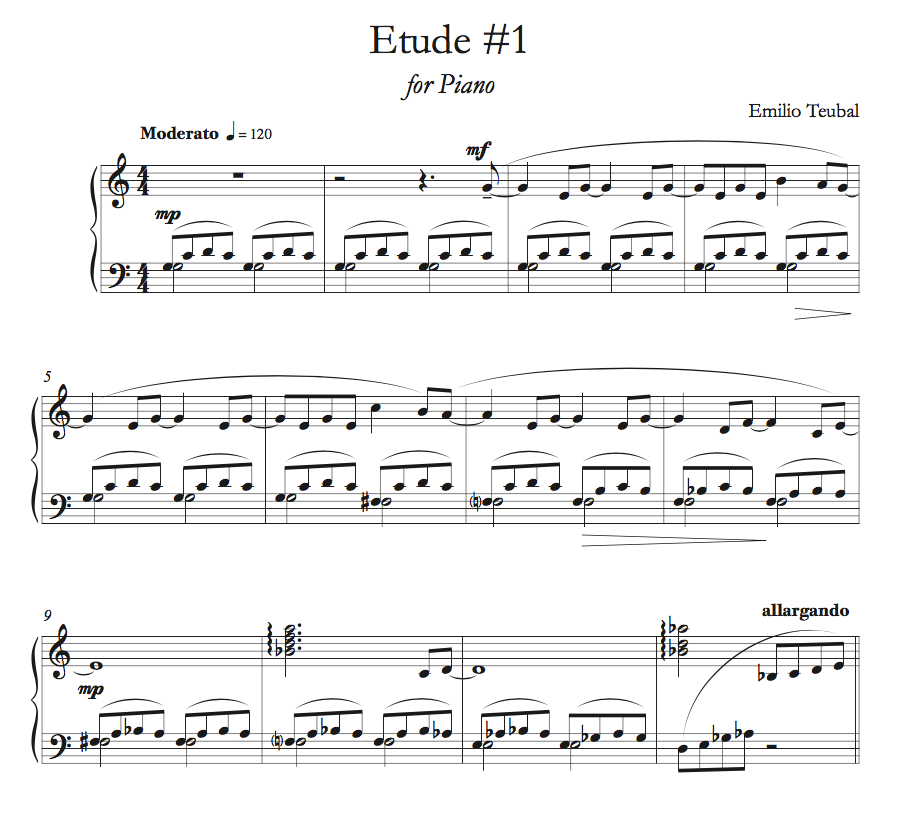 Etude #1