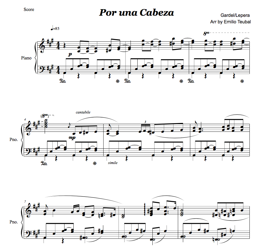 Por Una Cabeza