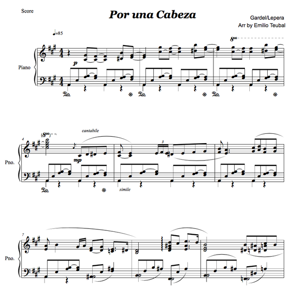 Por Una Cabeza
