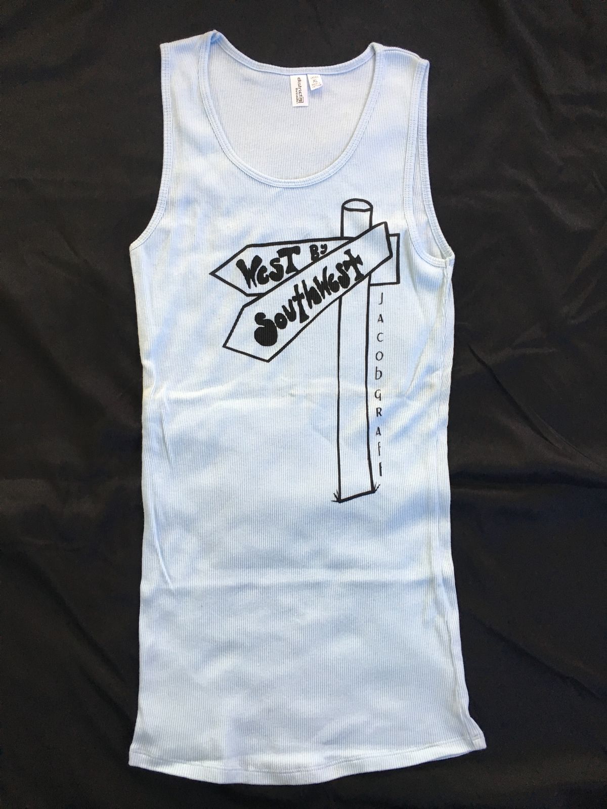 Ladies Blue Tank Top, WxSW design