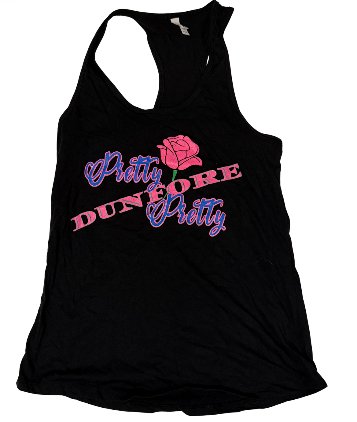 LADIES: Pretty Pretty Dunfore BLACK tank top
