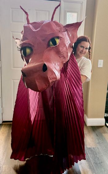 Cindy made this dragon for Shrek NTPA! How cool is that?!
