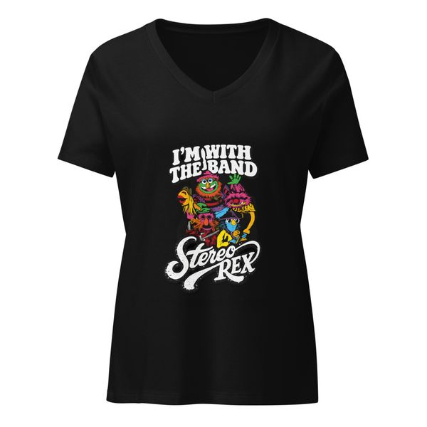Women's Relaxed V-Neck T-Shirt | Bella Canvas 6405CVC
