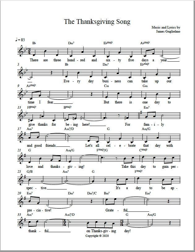 The Thanksgiving Song