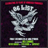 86 liST 20TH ANNIVERSARY SHOW @ANNAOBRIEN'S