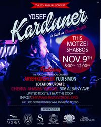 Yosef Karduner & Friends in Crown Heights (NEW LOCATION)