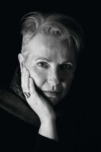 Black and white photograph of Dorothy-Jane looking at camera. Photographer: Geoffrey Dunn. 2019 Canberra Australia
