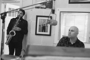 Rehearsing at Sun Studios with Rebecca Haviland & Whiskey Heart before the session!
