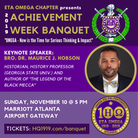 Omega Psi Phi Founders’ Achievement Week Banquet