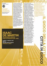 Urbanistica Sonora, Improvvisazioni per Città