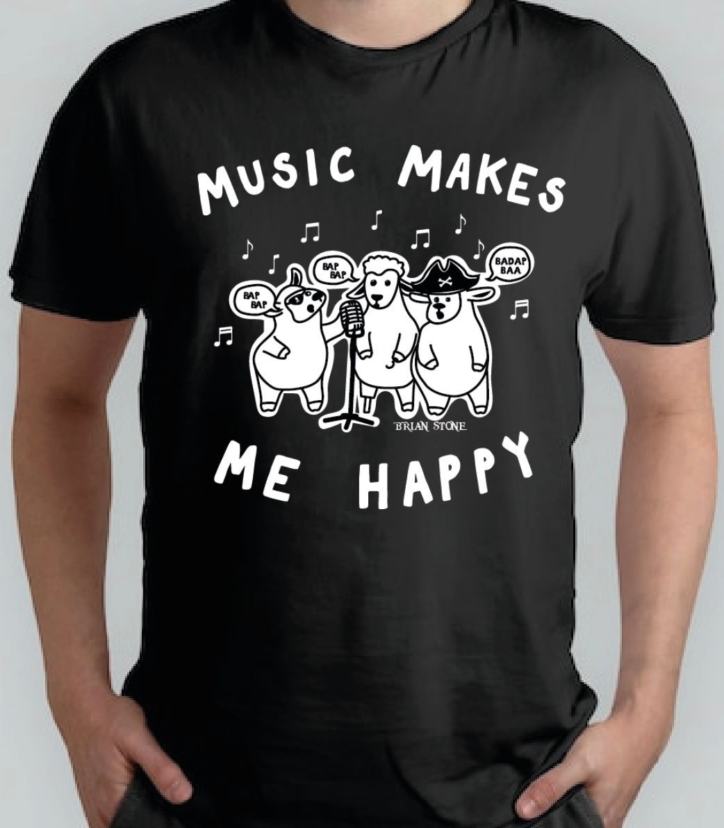 Music Makes Me Happy T Shirt - new stock in soon