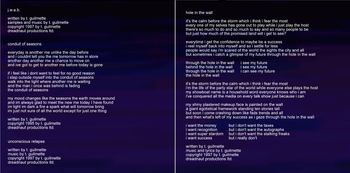 "Dated Sunset" booklet art
