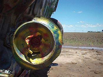 Photo for "Tired World" taken at the Cadillac Graveyard
