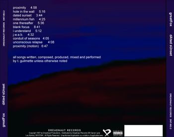 "Dated Sunset" booklet art
