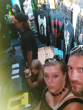 Merch Table Fun
