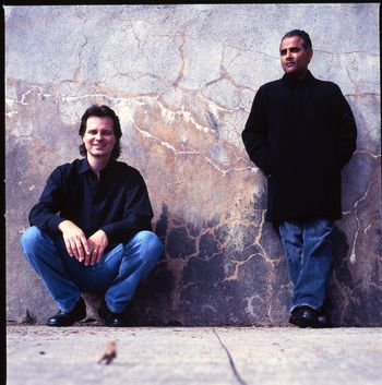 Eddie with writing partner Bret Menezes
