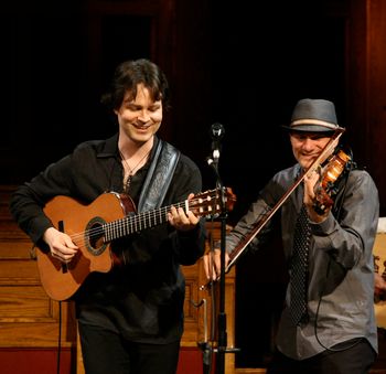 Eddie with Chris McKhool - Sultans of String
