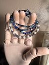 Thigh Beads w/GARTER—“Midnight Blue” glow in the dark 
