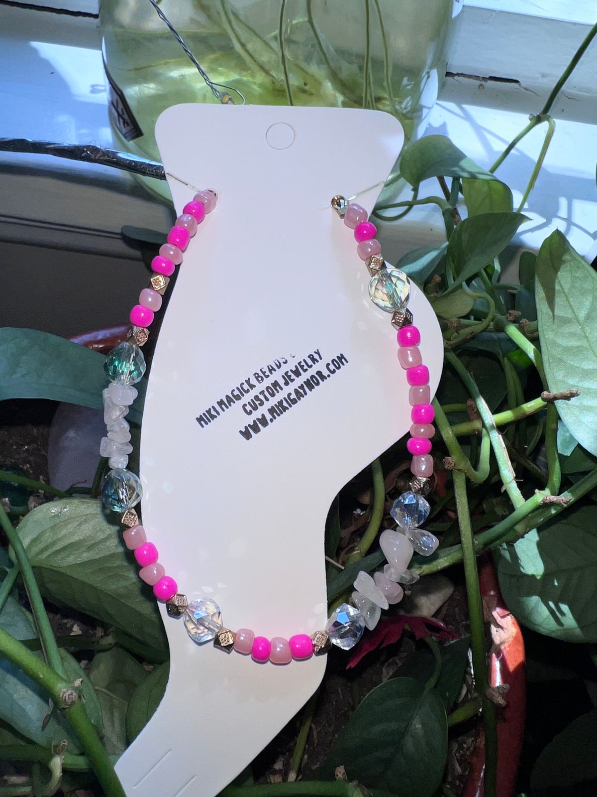 Anklet w/crystals 
