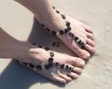 Toe-ring anklet w/CRYSYALS