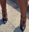 Toe-ring anklet w/CRYSYALS